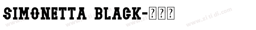 Simonetta Black字体转换